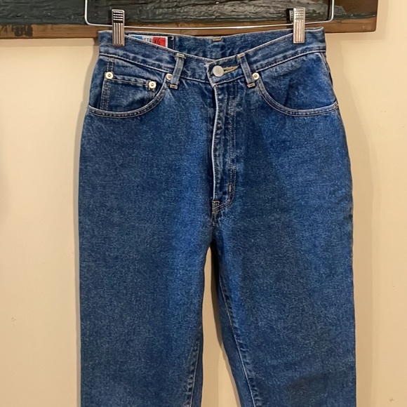 Vintage Something Made in France By Edwin Straight Tapered Leg Jeans Size XS - Picture 6 of 16
